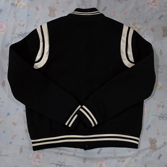 Saint Laurent Black Baseball Jacket - Picture 10 of 12